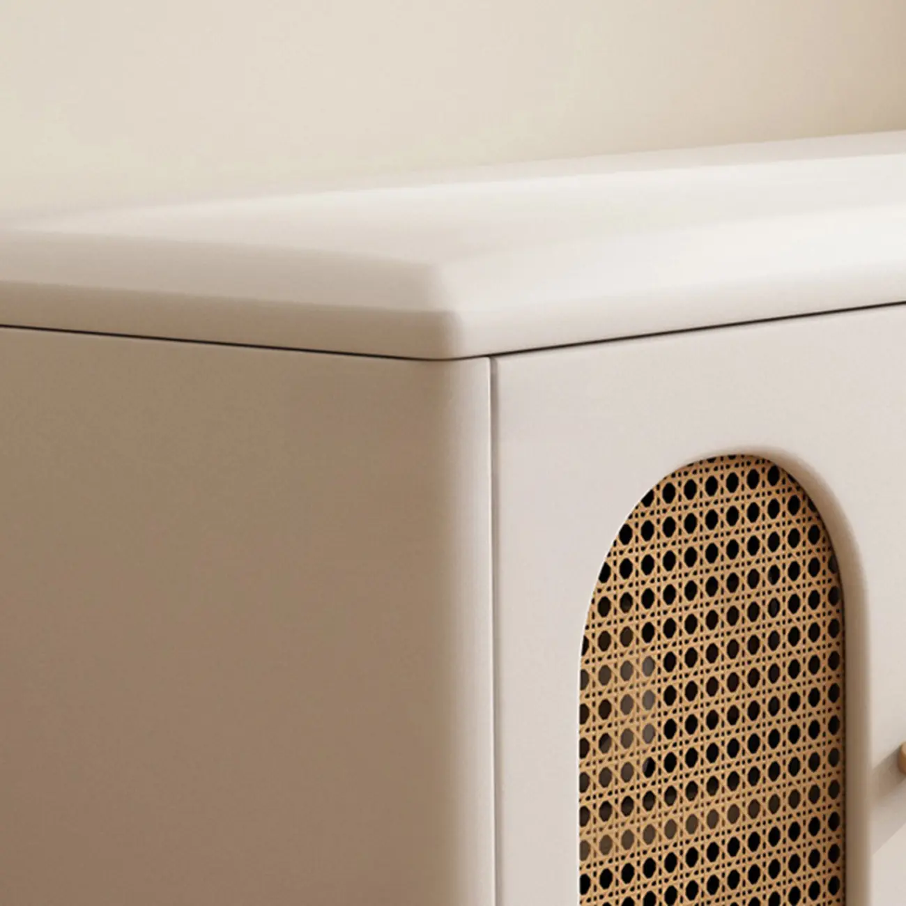 Cubic Wooden Upholstered Entryway Bench with Doors Image - 14 | homeyfad