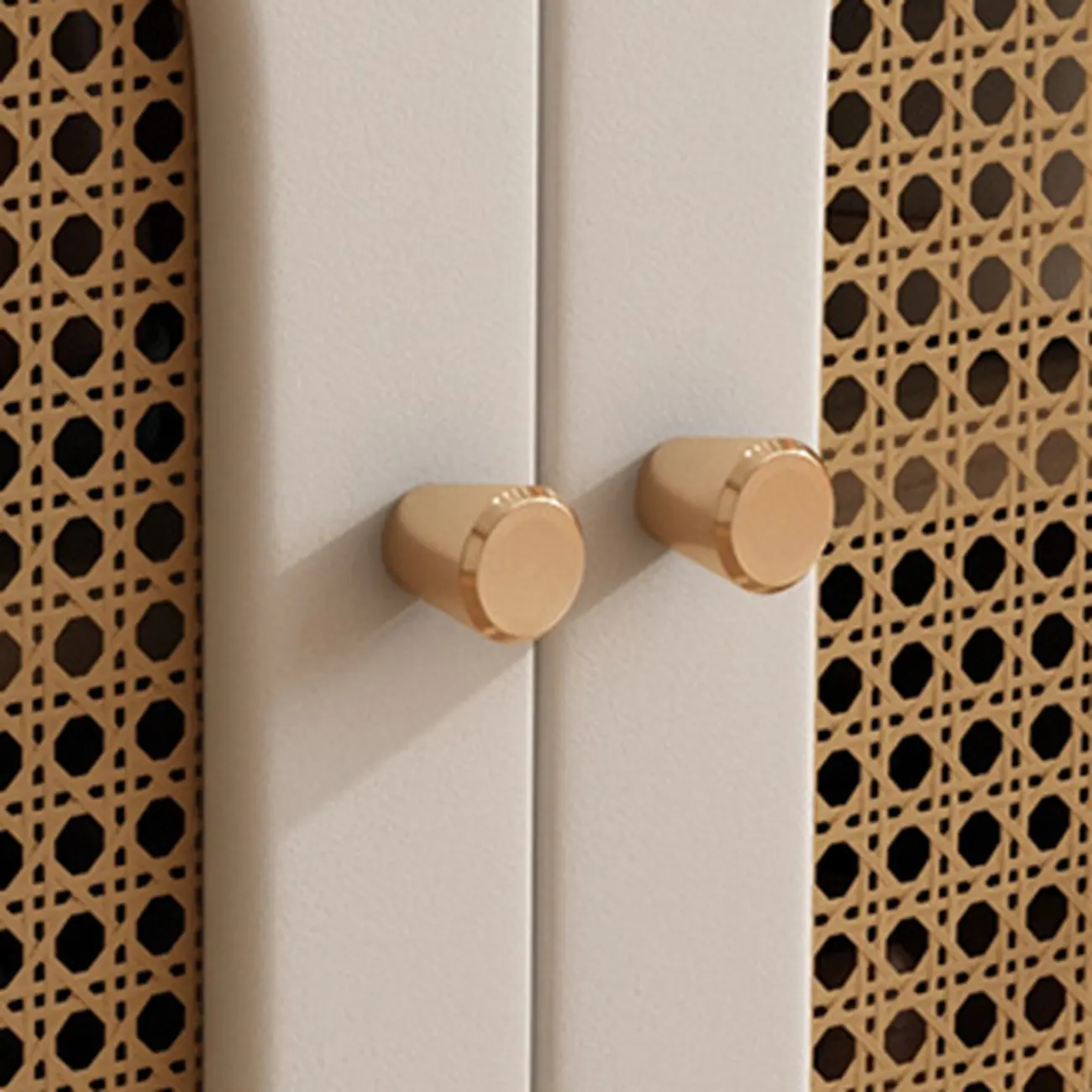 Cubic Wooden Upholstered Entryway Bench with Doors Image - 15 | homeyfad