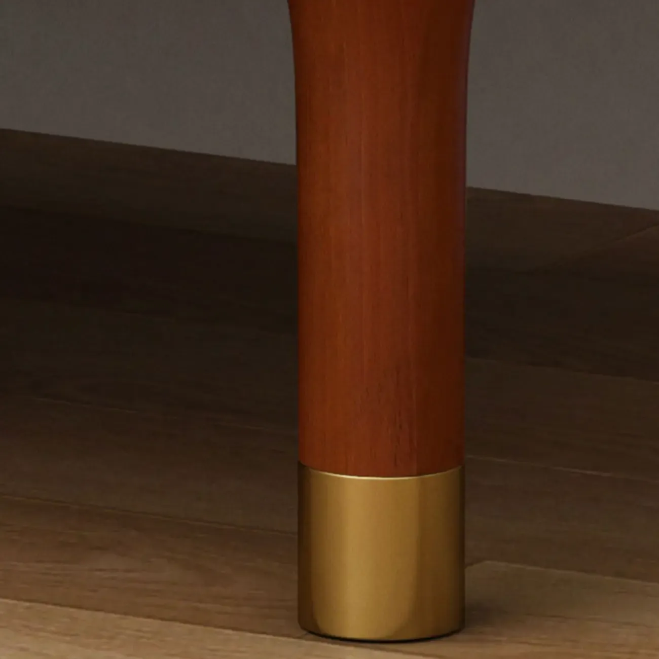 Vintage Wooden Carved Pattern 2 Drawers Bedside Nightstand Image - 12