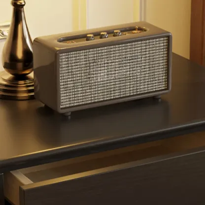 Black Wooden 3-Drawer Spacious Storage Bedroom Nightstand Image - 5