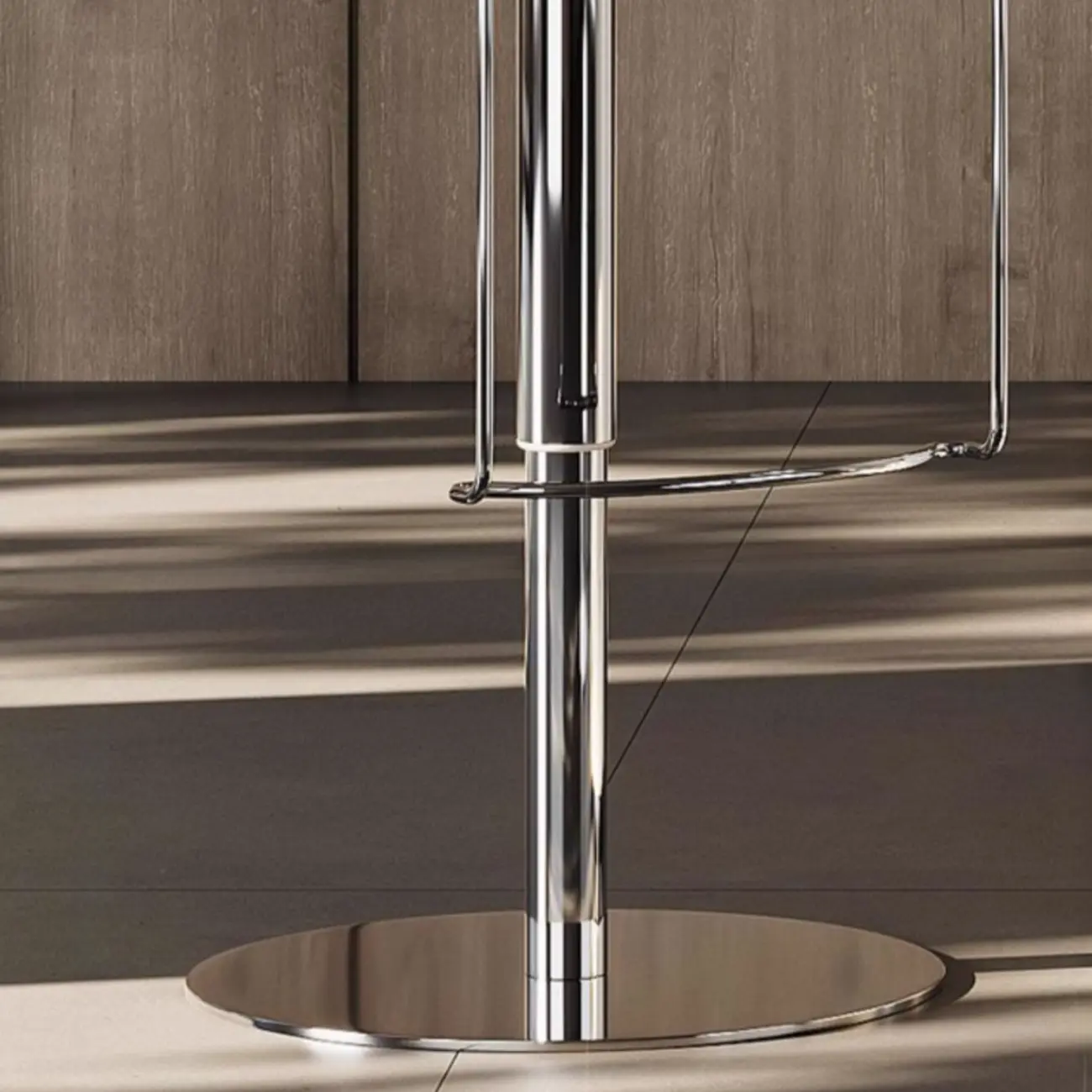 Glam Leather Upholstered Swivel Bar Stools with Back Image - 11 | homeyfad