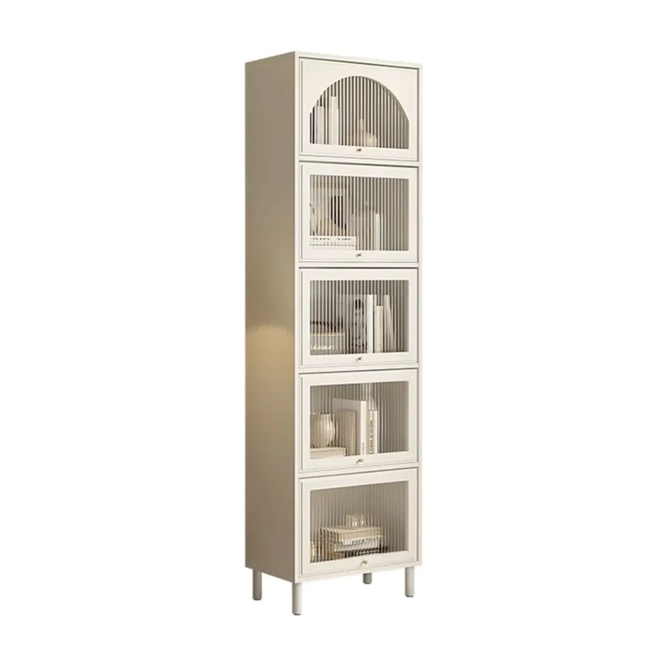 Flooring Accent Cabinet with Container Storage, Self-supporting Design Image - 11