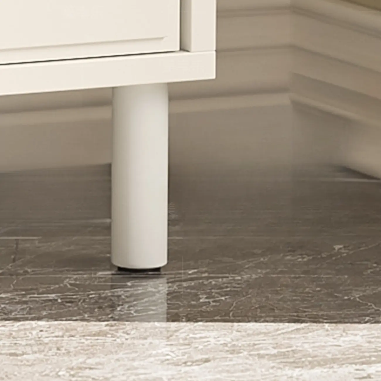 Flooring Accent Cabinet with Container Storage, Self-supporting Design Image - 4 | homeyfad