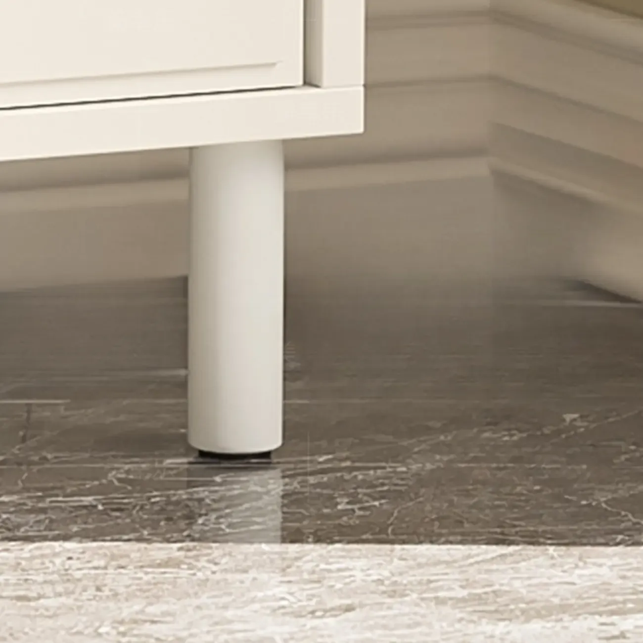 Flooring Accent Cabinet with Container Storage, Self-supporting Design Image - 4