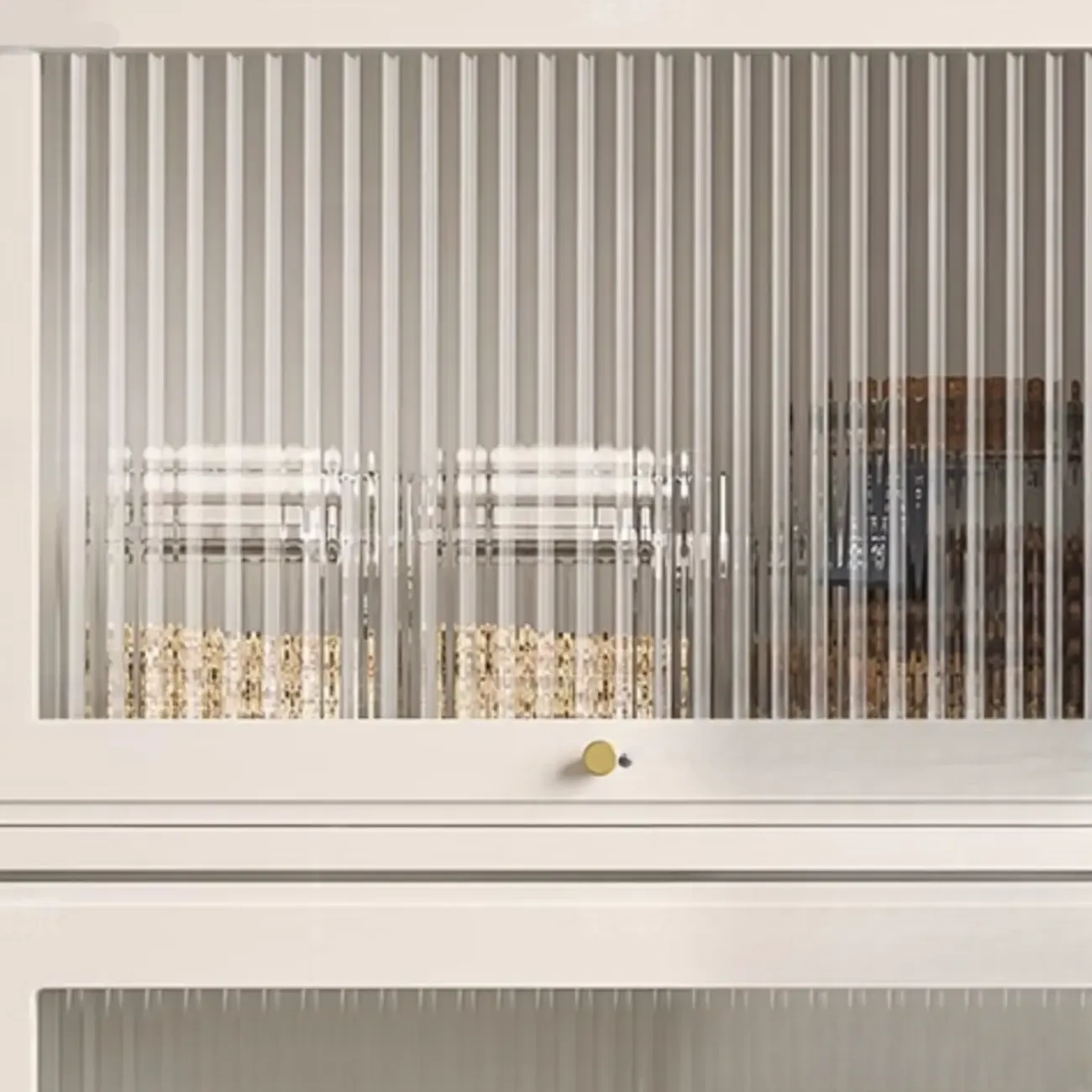 Flooring Accent Cabinet with Container Storage, Self-supporting Design Image - 5