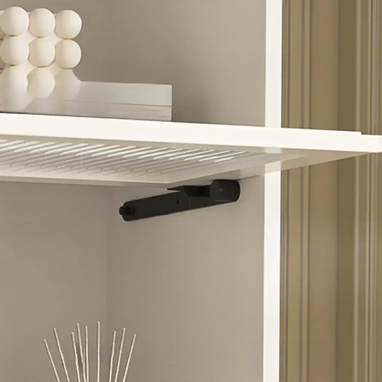 Flooring Accent Cabinet with Container Storage, Self-supporting Design Image - 7