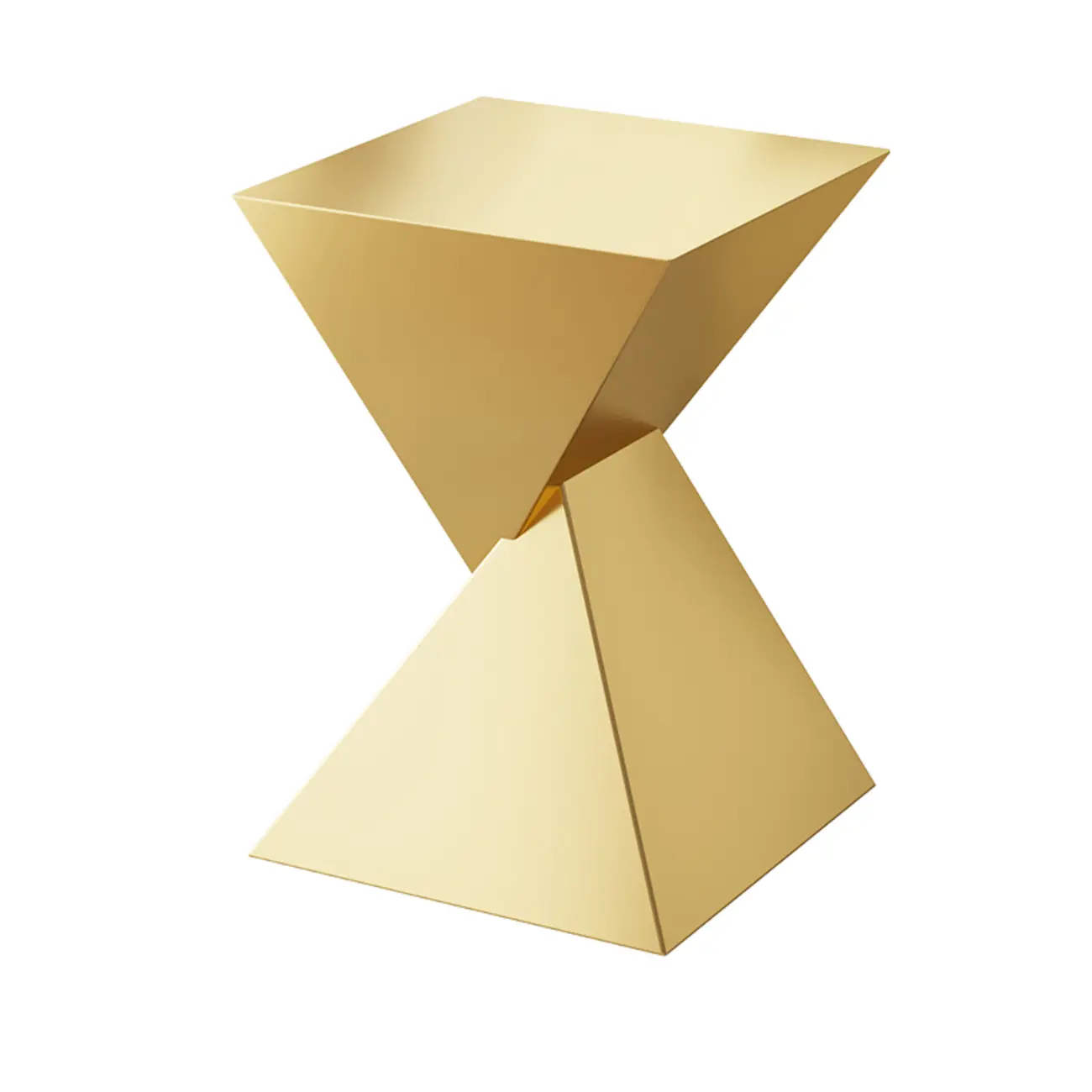 Living Room Black Iron Stone Twisted Side Table Image - 8 | homeyfad