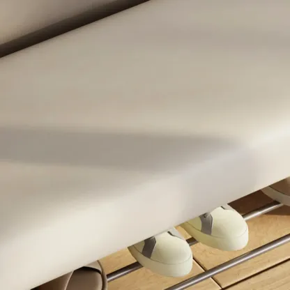 Contemporary Small Upholstered Setting Bench with Padded Seat Image - 9