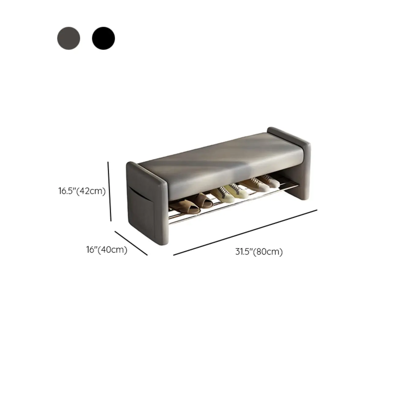 Contemporary Small Upholstered Setting Bench with Padded Seat Image - 15 | homeyfad