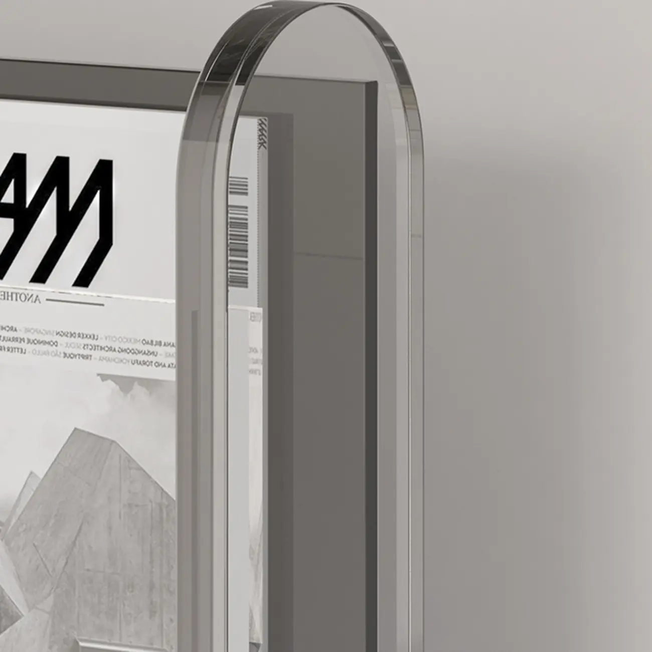 Vertical Acrylic 4-Shelf Closed Back Display Bookcase Image - 6 | homeyfad