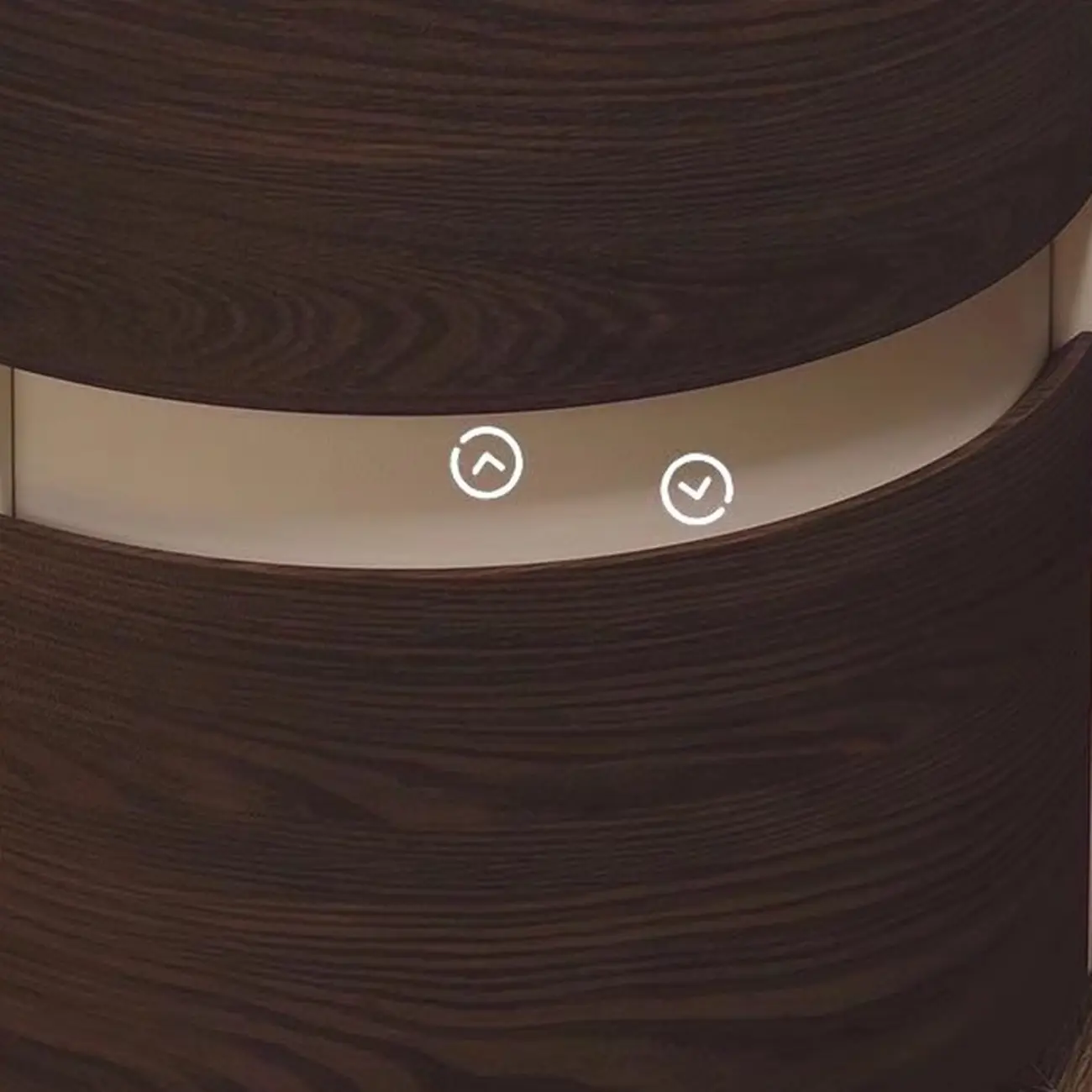 Narrow Pine Wood Soft-Close 2 Tier Round Bedside Table Image - 8 | homeyfad