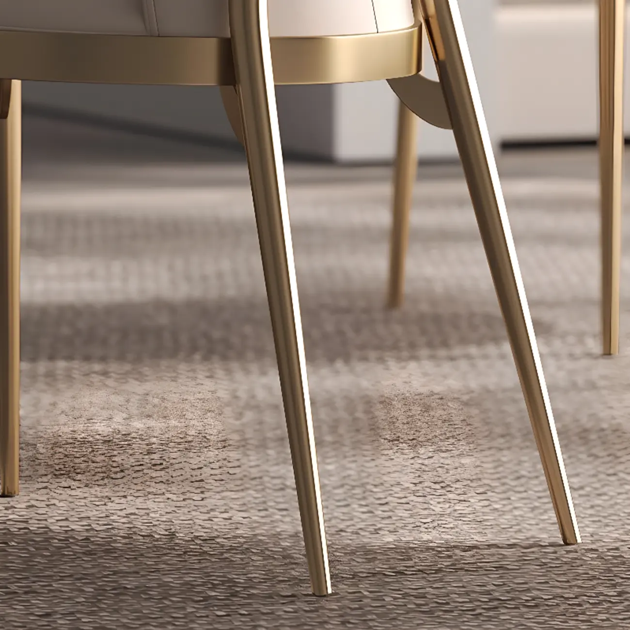 Modern Luxury Leather Upholstered Dining Chairs Image - 6 | homeyfad