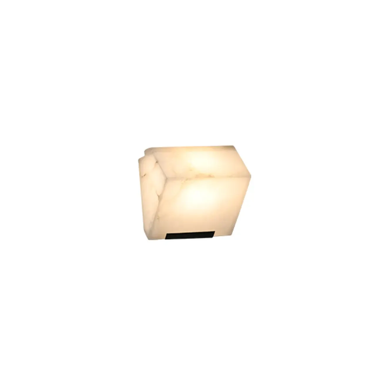 3-Light Geometric Metal Stone Shade Wall Sconce Image - 4