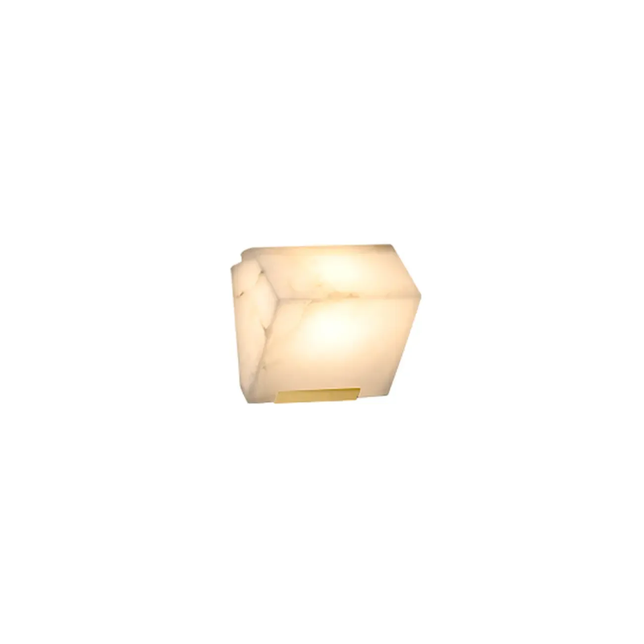 3-Light Geometric Metal Stone Shade Wall Sconce Image - 7