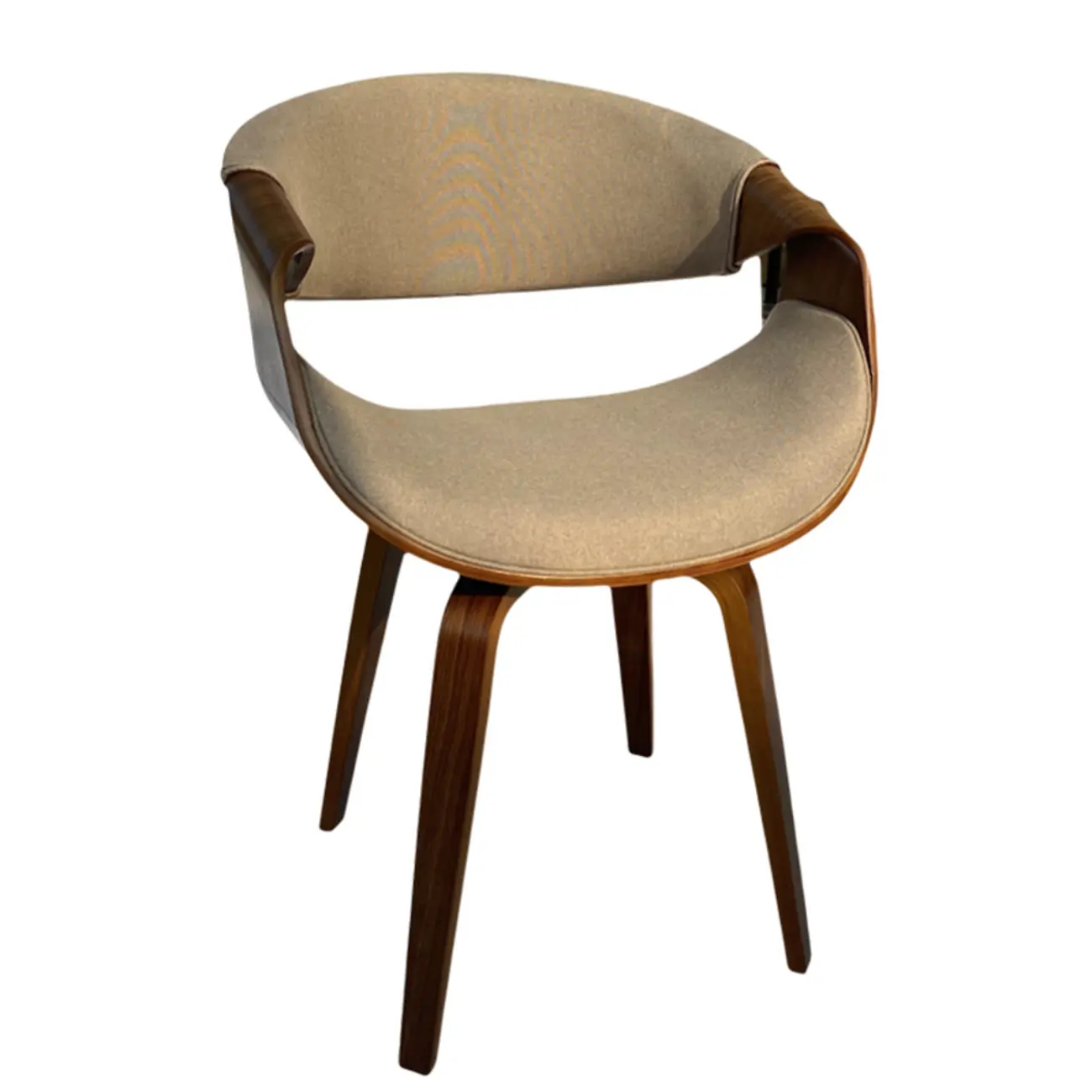 Modern Upholstered Wooden Ergonomic Office Chair Image - 5 | homeyfad