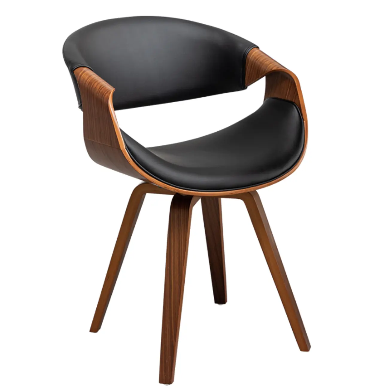 Modern Upholstered Wooden Ergonomic Office Chair Image - 6 | homeyfad