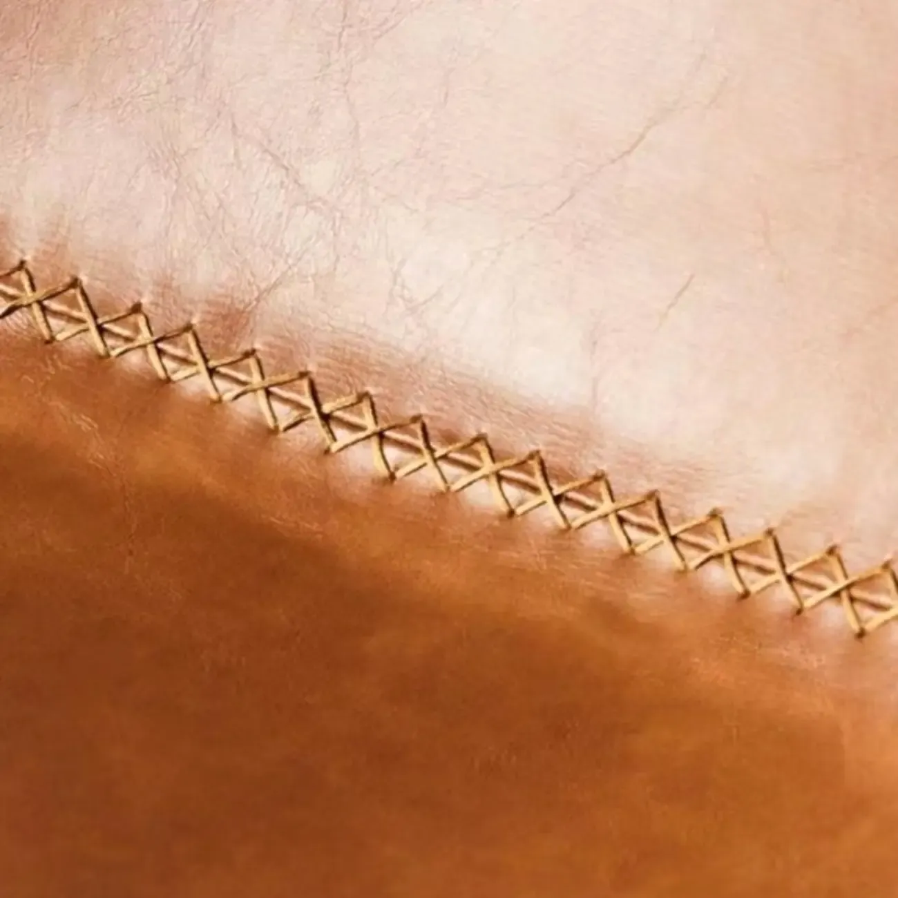 Brown Leather Saddle Seat Low Back Bar Stool Image - 4