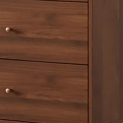 3-Drawer Wooden Fluted Glass Door Kitchen Sideboard Image - 8