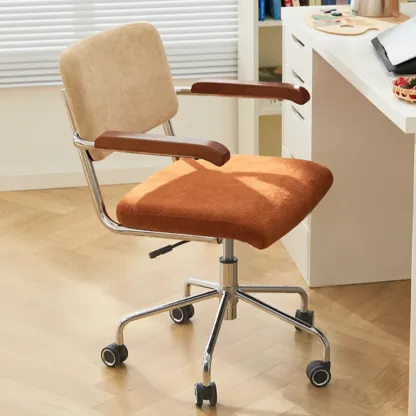 Modern Fabric Metal Frame Adjustable Office Chair Image - 1