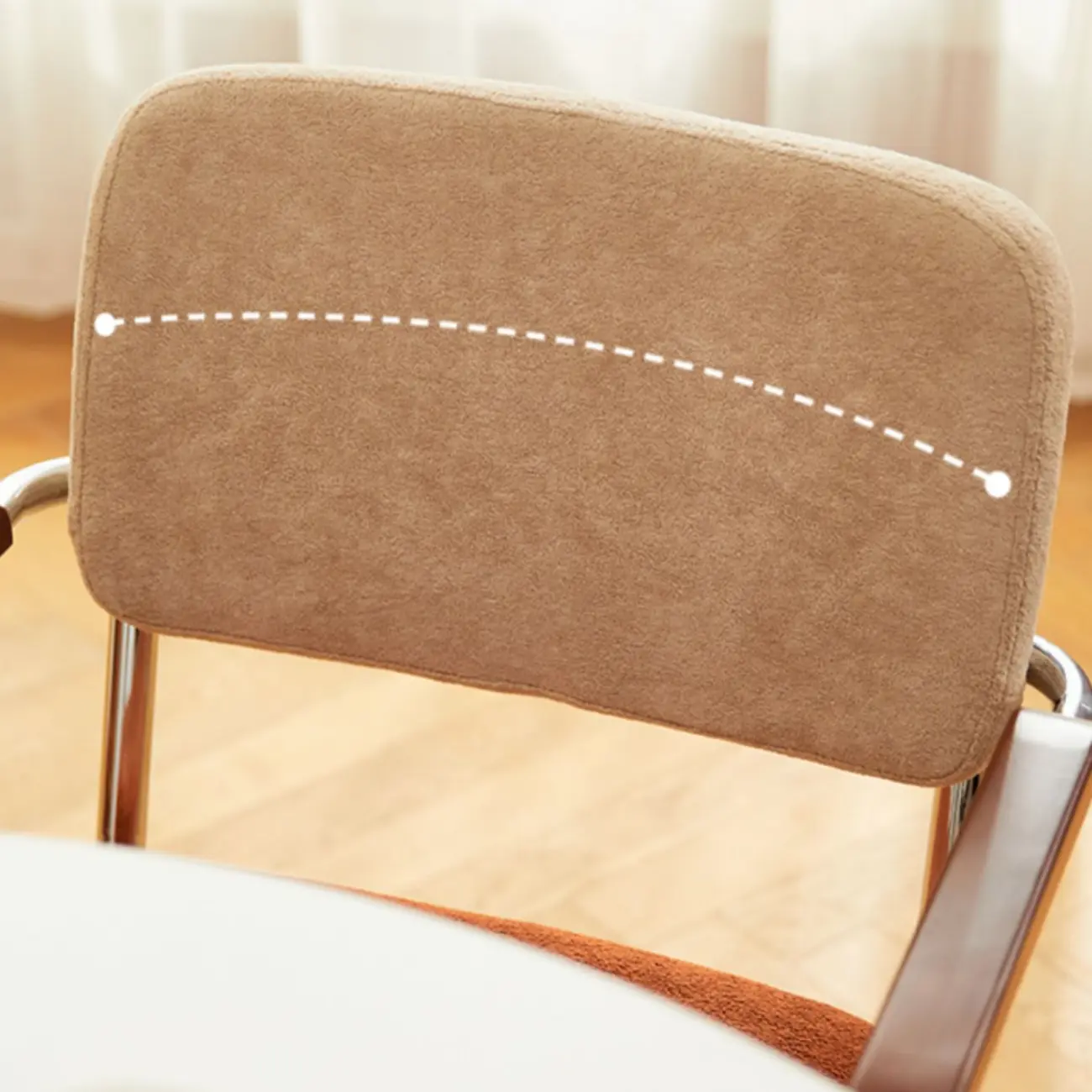 Modern Fabric Metal Frame Adjustable Office Chair Image - 9 | homeyfad