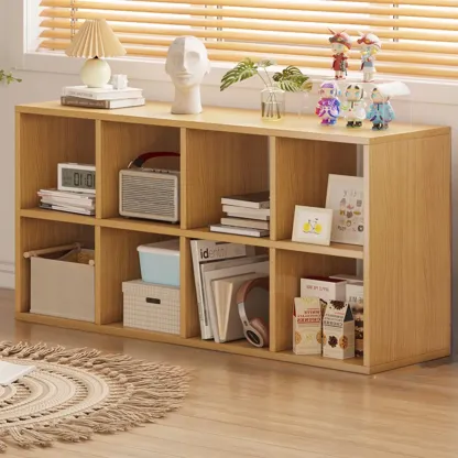Modern Wood Cube Wood  Bookcase with Versatile Storage Image - 9