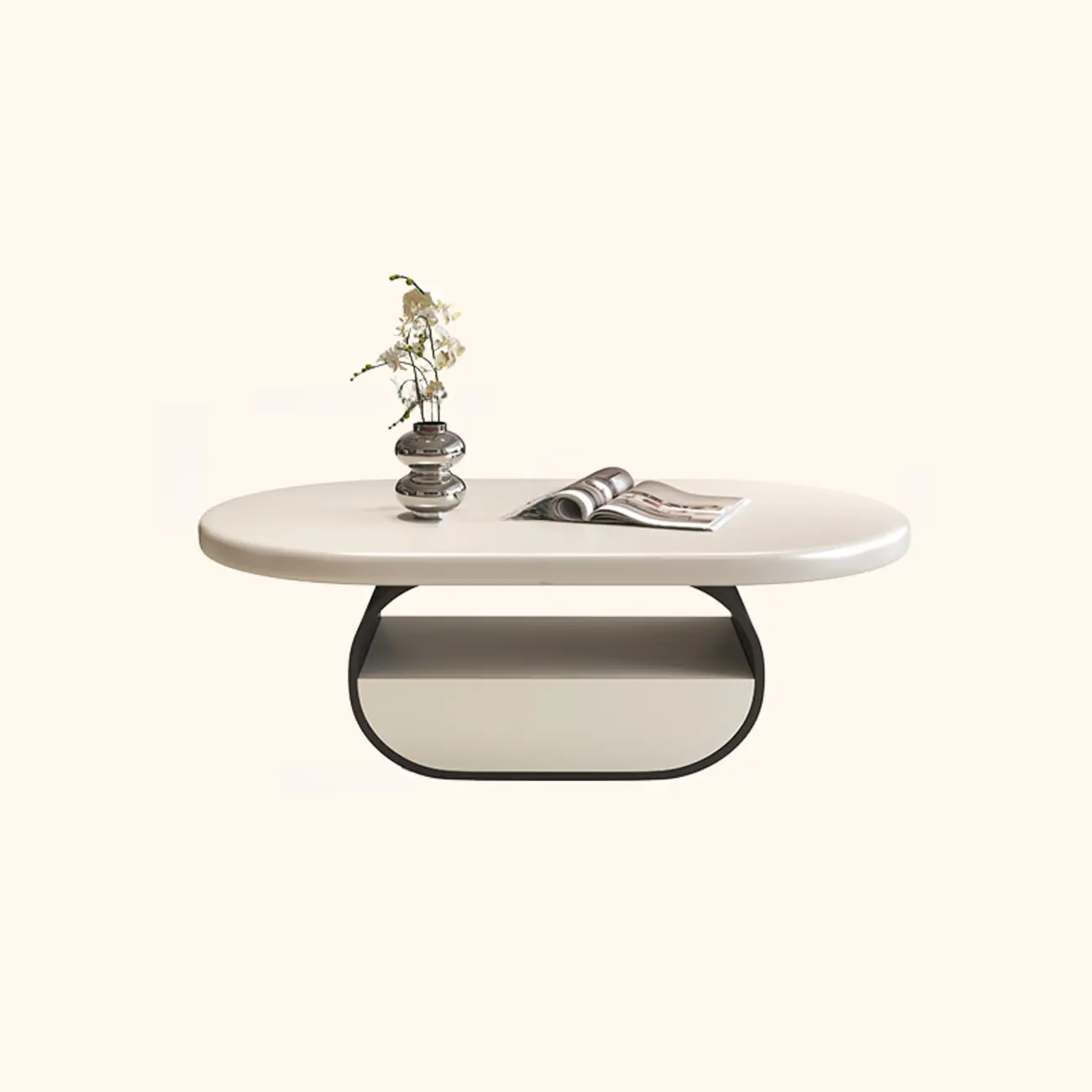 Modern Art Deco Black Wood Pedestal Coffee Table | homeyfad