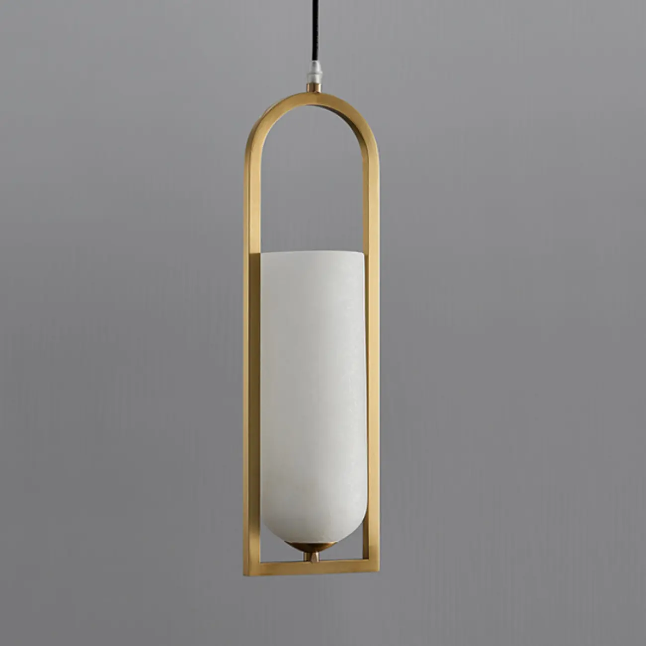 Adjustable Stone Metal Cylinder Pendant Light Image - 8 | homeyfad