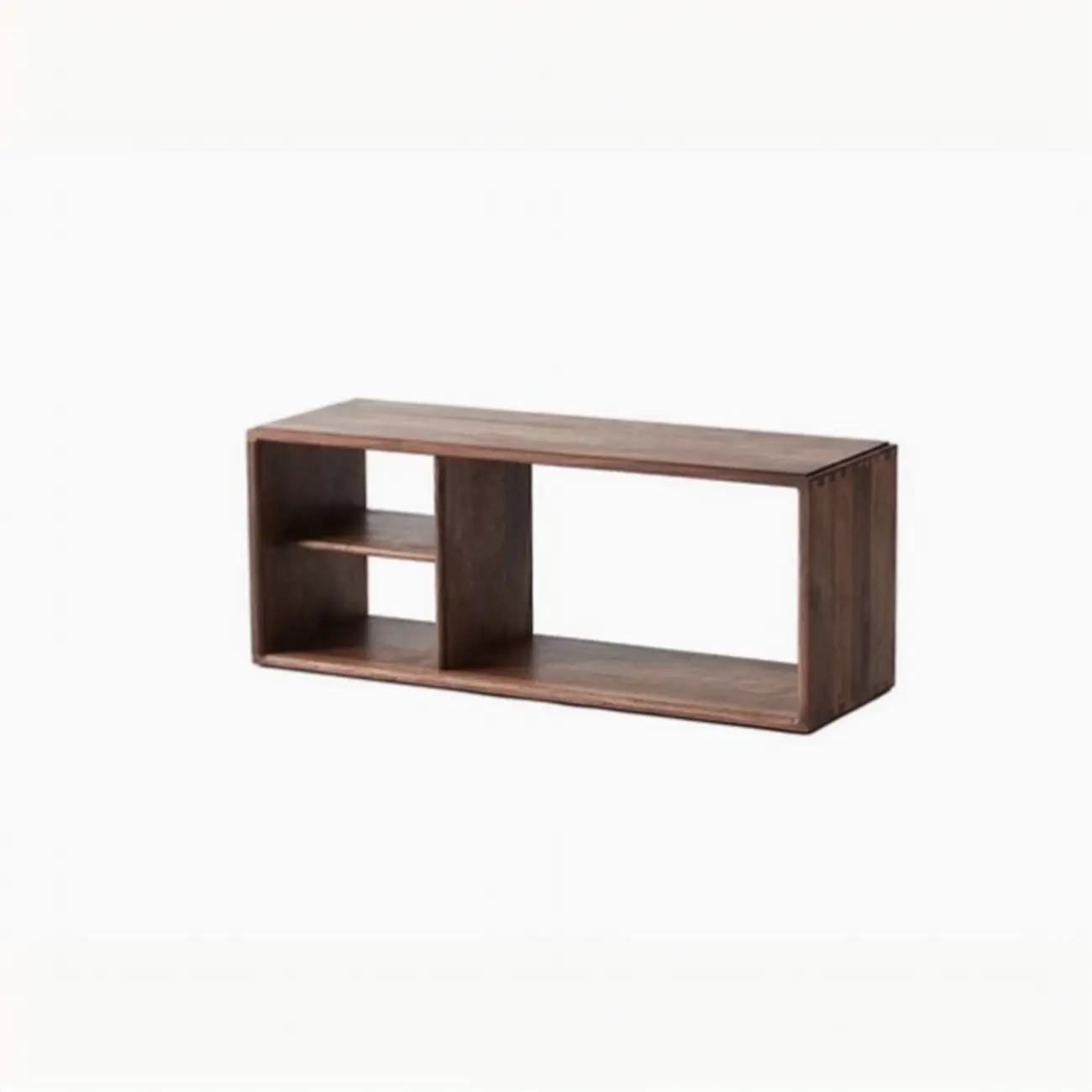 Brown Wooden Open Back Cube Bookshelf Storage Organizer Image - 8 | homeyfad