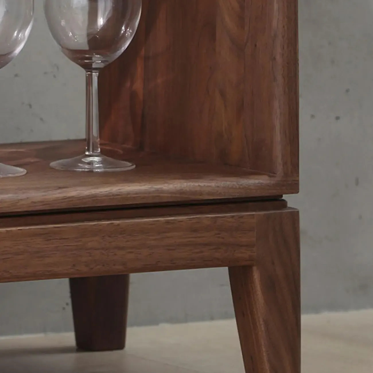 Brown Wooden Open Back Cube Bookshelf Storage Organizer Image - 3