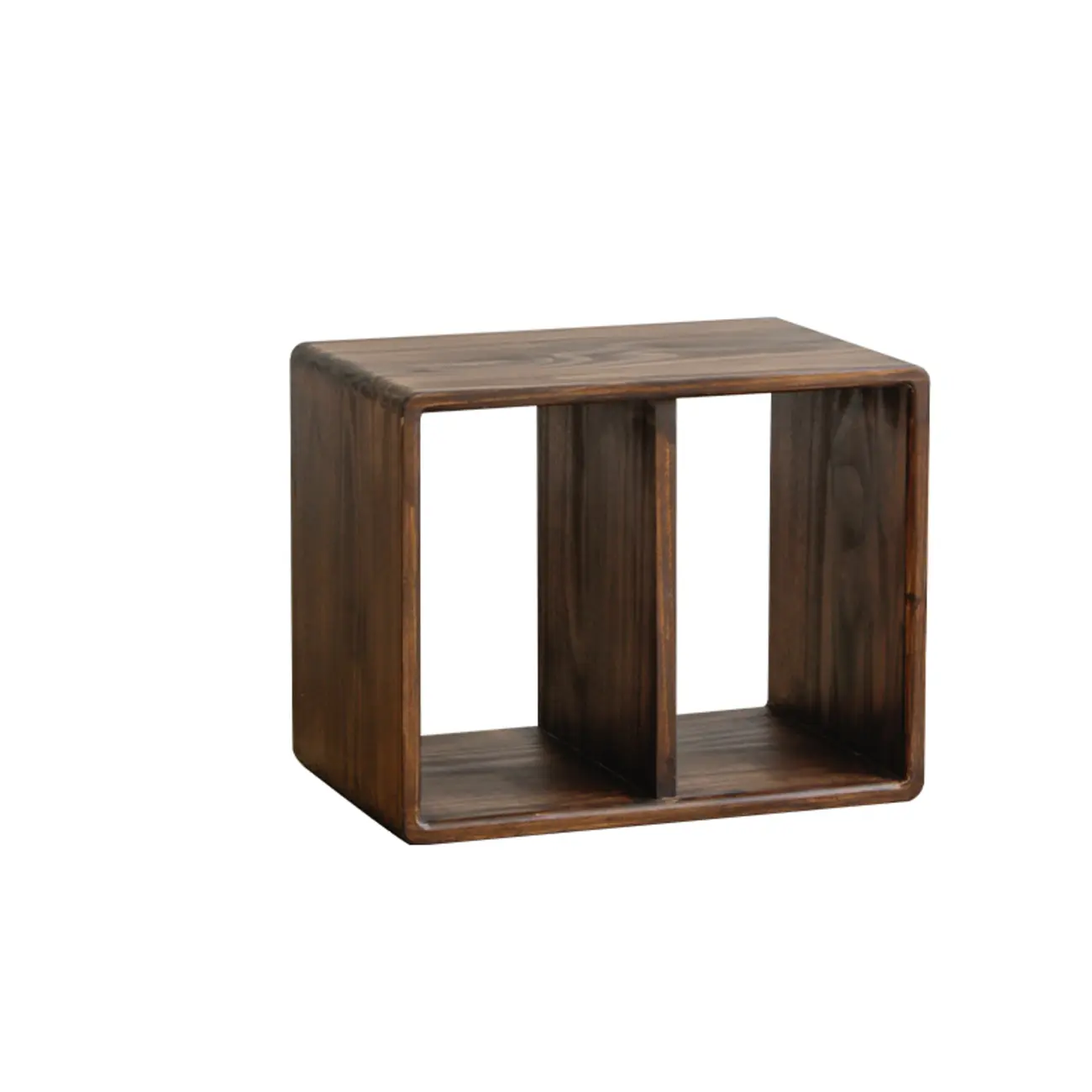 Brown Wooden Open Back Cube Bookshelf Storage Organizer Image - 13 | homeyfad