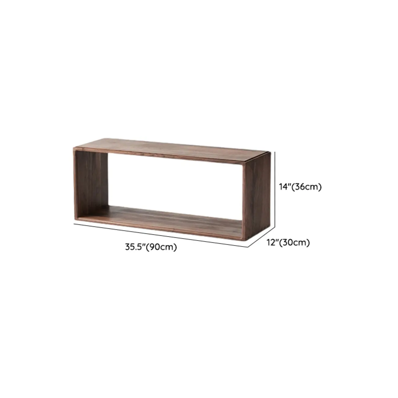 Brown Wooden Open Back Cube Bookshelf Storage Organizer #size | homeyfad