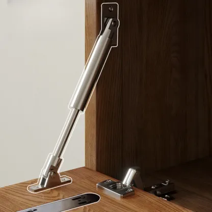 Nordic Brown Wooden Horizontal Bookcase with Drawer Image - 7