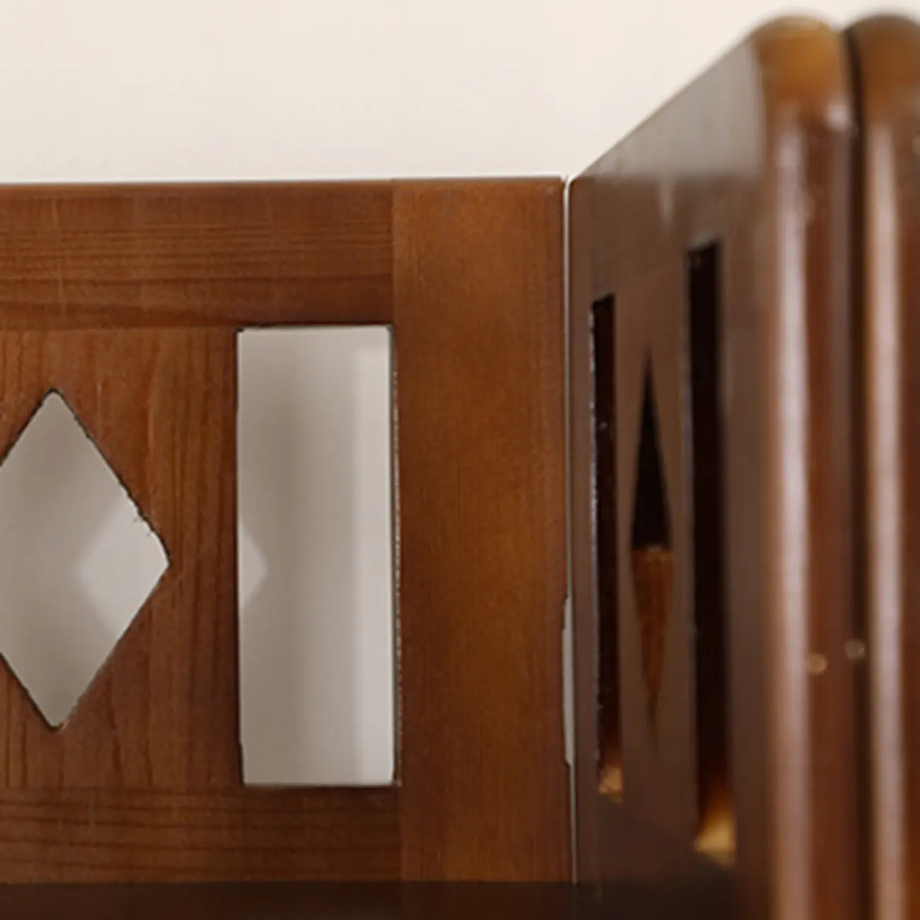 Free Standing Pine Wood Wine Cabinet with Bar Glass Holder Shelf Image - 14 | homeyfad