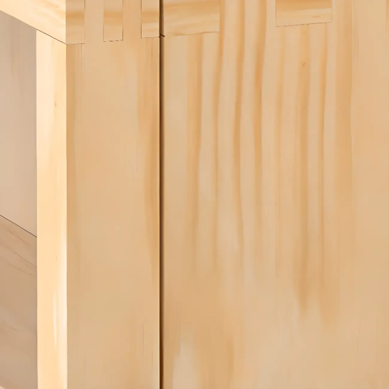 Modern Wooden Natural Open Back Cube Bookcase Image - 8