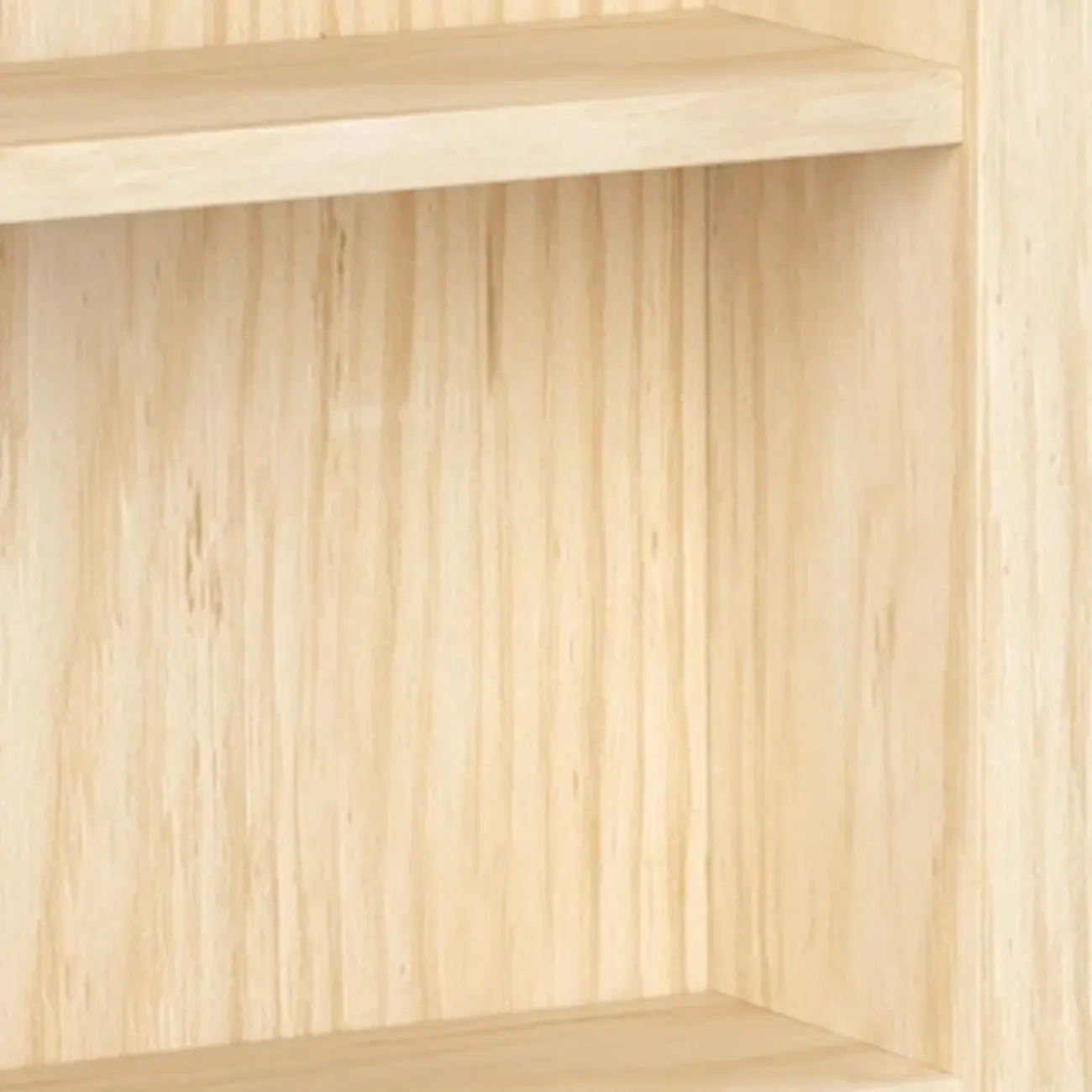 Modern Wooden Natural Open Back Cube Bookcase Image - 9