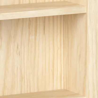Modern Wooden Natural Open Back Cube Bookcase Image - 9
