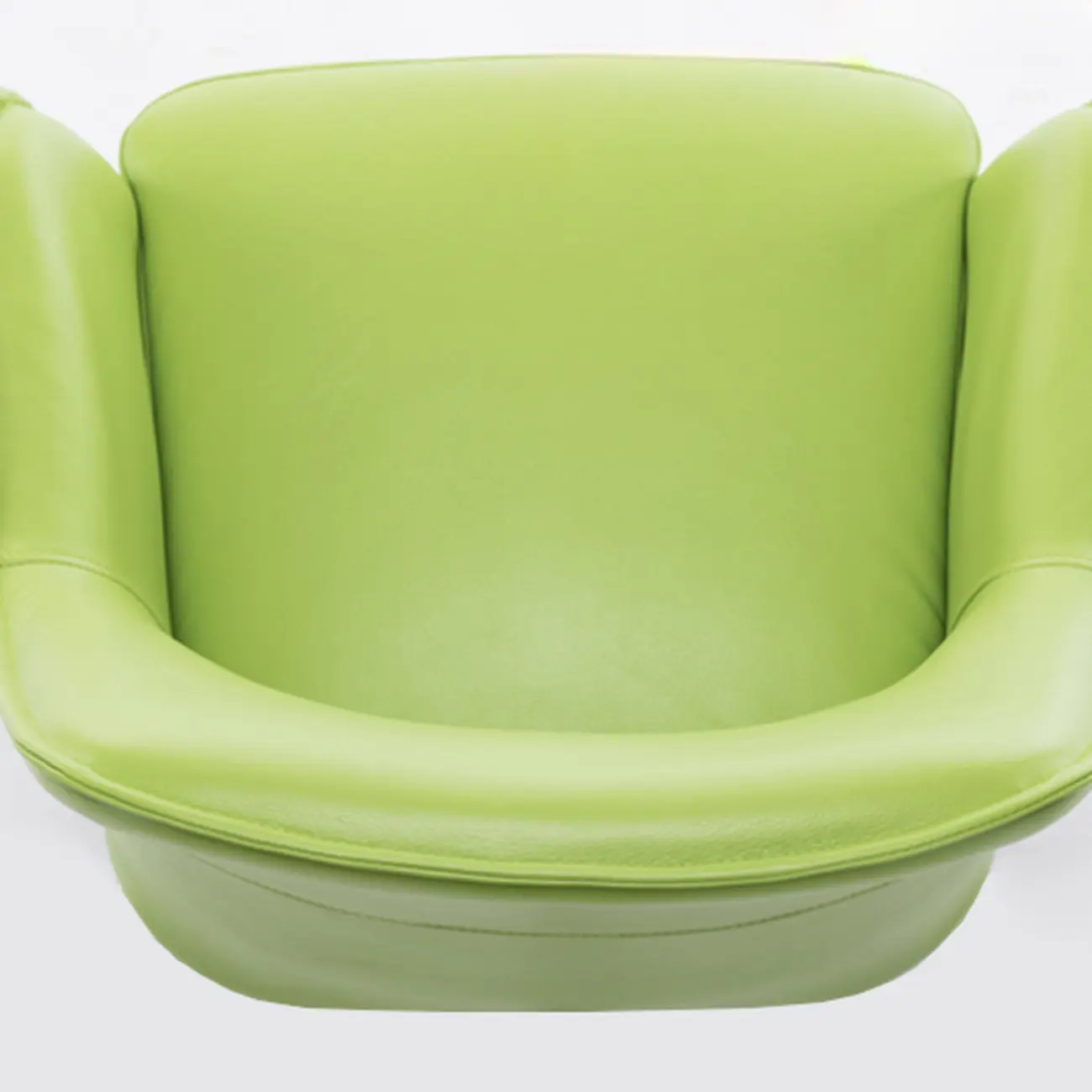 Scandinavian Leather Swivel Dining Chair with Wood Legs Image - 7 | homeyfad