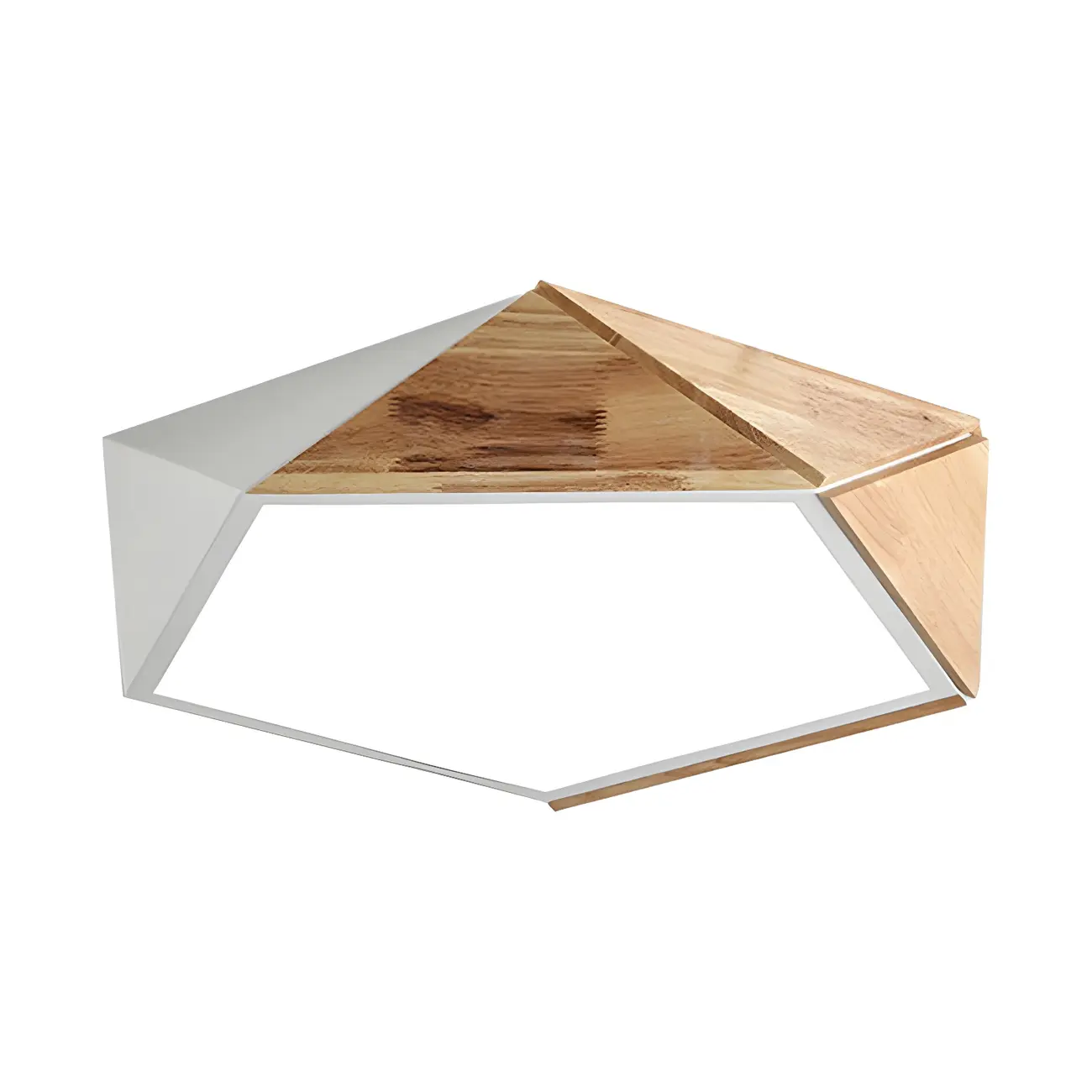 Modern Geometric LED Flush Mount Ceiling Light Image - 10 | homeyfad