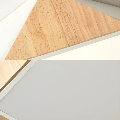 Modern Geometric LED Flush Mount Ceiling Light Image - 11