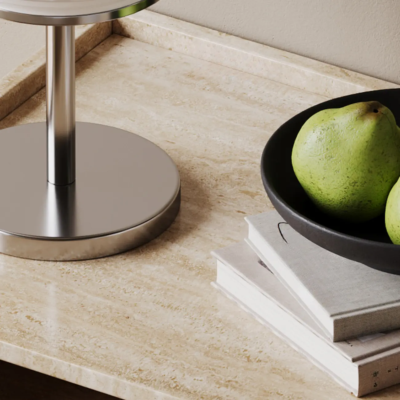 Scandinavian Brown And Beige Wood Nightstand 3-drawer Image - 7 | homeyfad