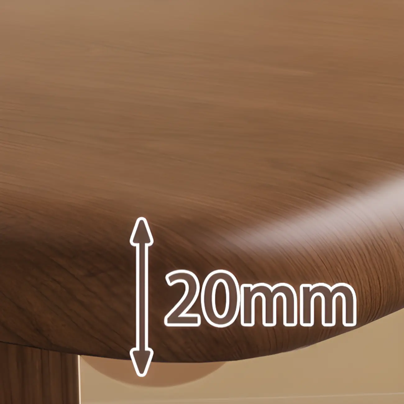 Modern Wood open Low Back Armless Dining Chair Image - 11 | homeyfad