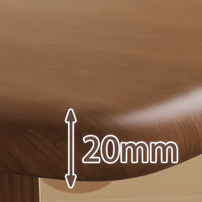 Modern Wood open Low Back Armless Dining Chair Image - 11