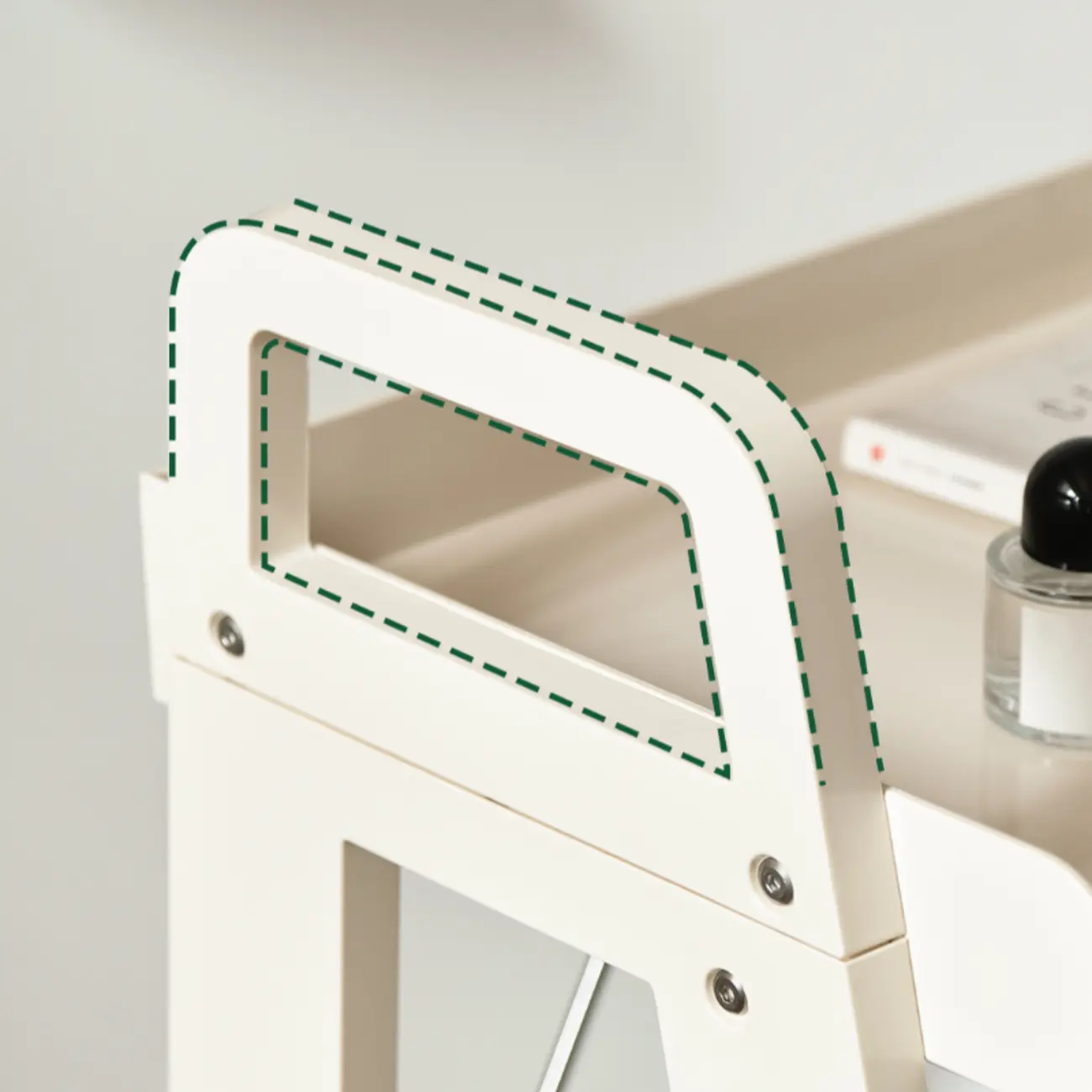 Modern Milky White Four Legs Acrylic Sofa End Table Image - 4 | homeyfad