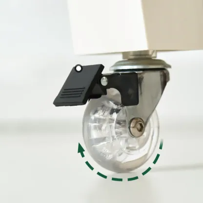 Modern Milky White Four Legs Acrylic Sofa End Table Image - 9