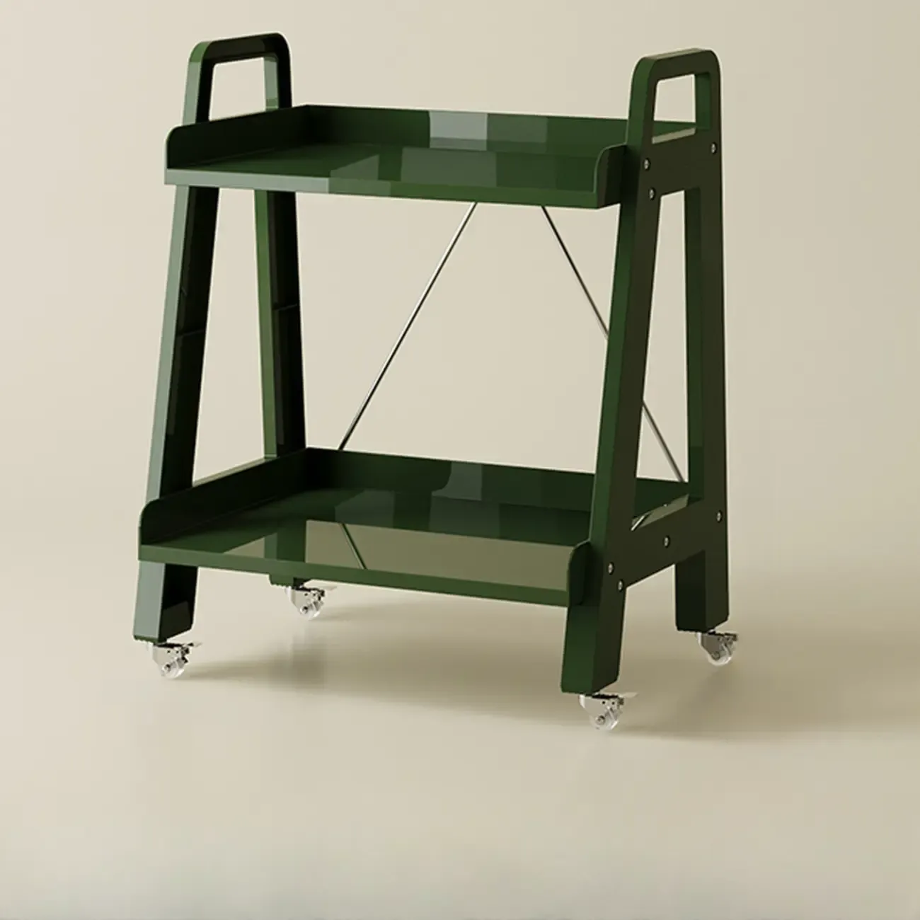 Modern Milky White Four Legs Acrylic Sofa End Table Image - 17