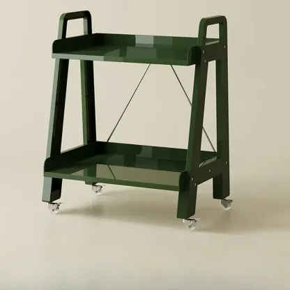 Modern Milky White Four Legs Acrylic Sofa End Table Image - 17