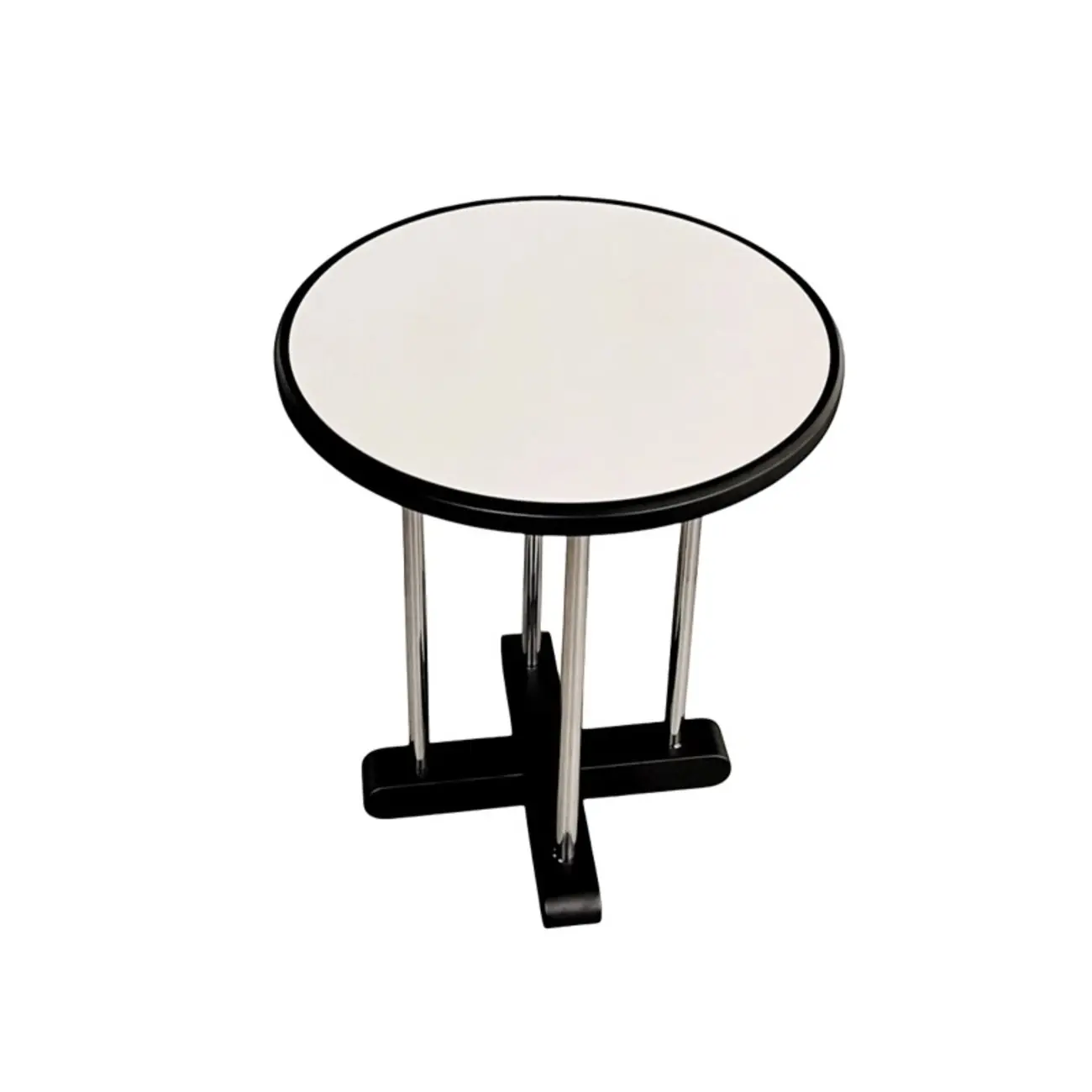 Vintage Round Stone Top Pedestal Base Side Table Image - 7 | homeyfad