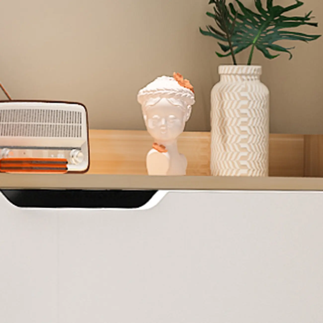 Efficient Minimalist Drop-Front Wood Adjustable Shoe Cabinet Image - 6 | homeyfad