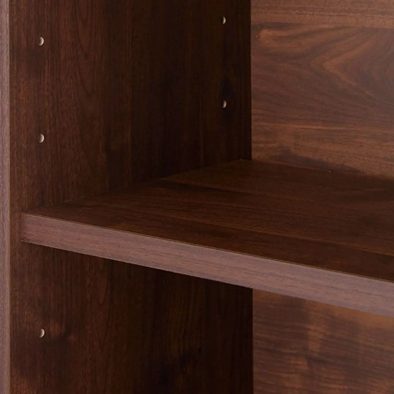 Brown Modern Wood Glass Display Cabinet with Storage Image - 8 | homeyfad