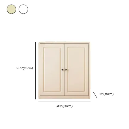 Narrow Metal White Buffet Cabinet with Drawer #size